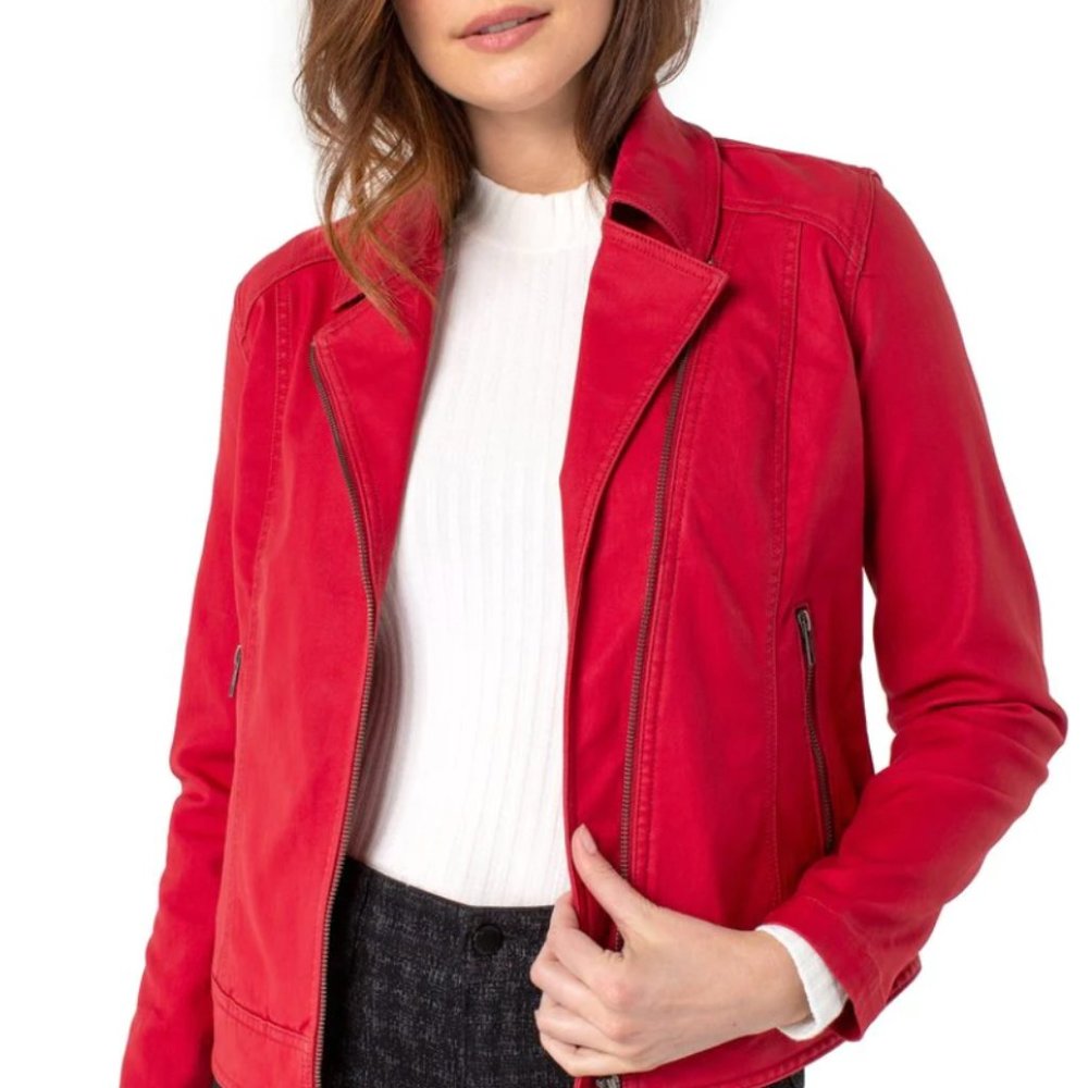 Liverpool Red Moto Jacket